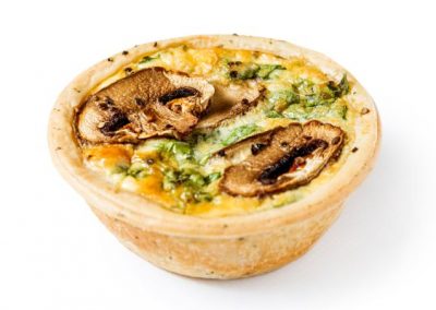 [EdIQ13GF] GF Quiche - Mushroom Rocket & Parmesan  x 6