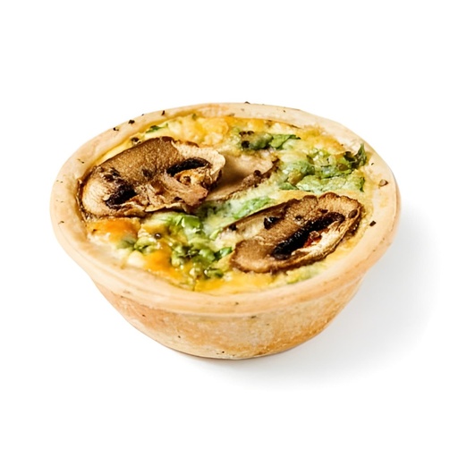[EdIQ13GF] GF Quiche - Mushroom Rocket & Parmesan  x 6