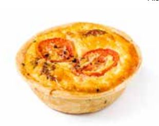 Quiche - Ham Chorizo & Tomato  x 6