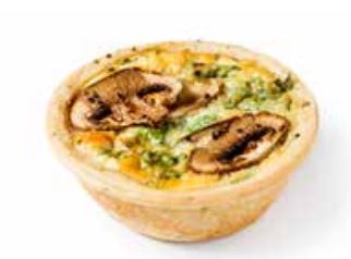 [EdIQ13] Quiche - Mushroom Rocket & Parmesan  x 6