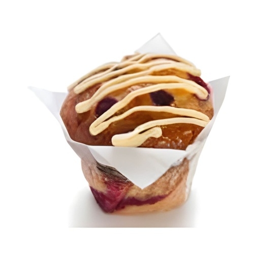 [EdMUFF02] Muffins - Raspberry White Chocolate x 6