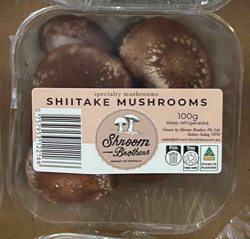 [SBSH100g] Organic Shiitake Mushrooms 100g