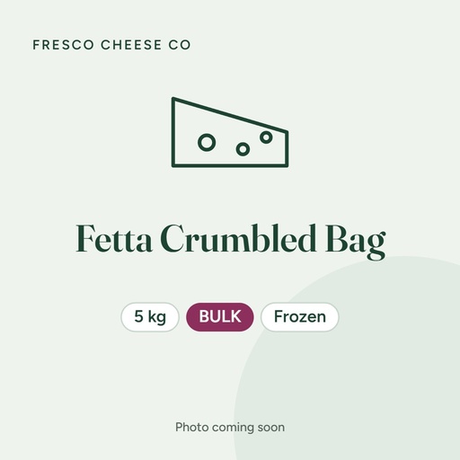 [FRS-FET-006] Fresco Fetta Crumbled (Frozen) Bag 5kg