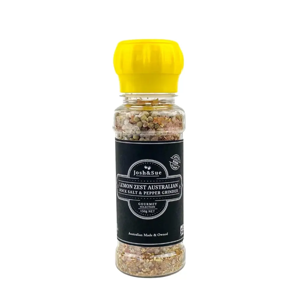 Josh&Sue Lemon Zest Australian Rock Salt Grinder 150g