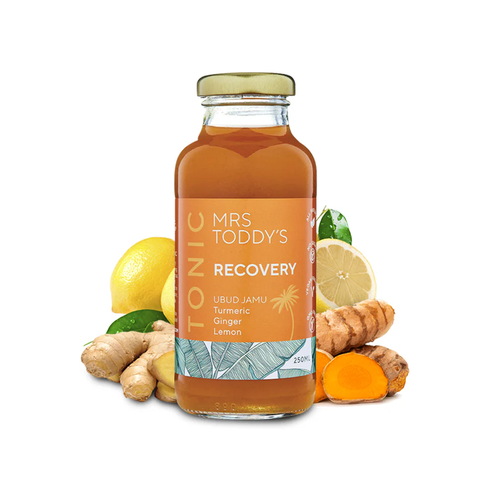 Mrs Toddy's RECOVERY TONIC - JAMU - Turmeric, Ginger & Lemongrass 250 ml