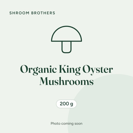 [SBKO200] *NEW* Organic King Oyster Mushrooms 200g