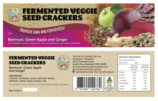 [KomcrkBeet] Beetroot Seed Crackers 125g