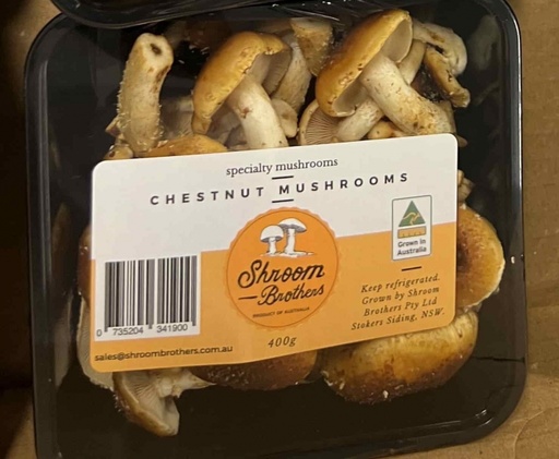 [SBCN400g] Organic Chestnut Mushrooms 400g