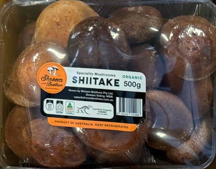 [SBSH500g] Organic Shiitake Mushrooms 500g