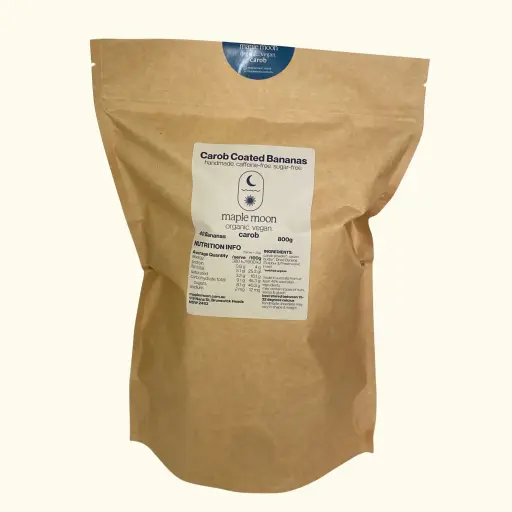 Carob Coated Bananas 10gram - 40 Units bag