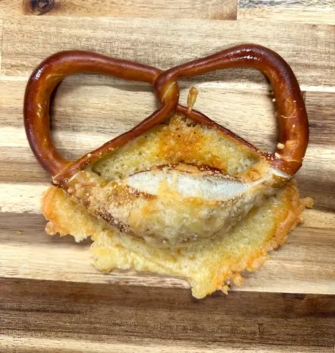 Parbaked Frozen Pretzel Cheese & Onion Flakes